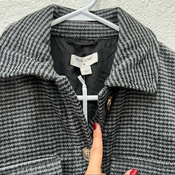 Rachel Comey x Target • Women's Checkered Oversized Shirt Jacket Dark Gray - Picture 8 of 12